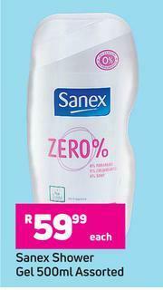 Game Sanex Shower Gel Assorted-500ml Each offer
