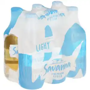 Shoprite Liquor Savanna light premium cider bottles 6 x 330ml offer
