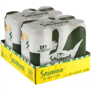 Shoprite Liquor Savanna dry premium cider limited edition cans 12 x 500ml offer