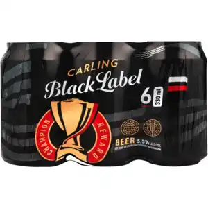 Shoprite Liquor Carling black label beer cans 6 x 330ml offer