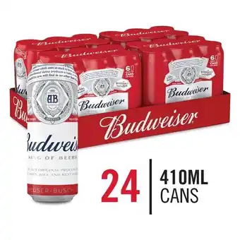 Pick n Pay Liquor Budweiser can 410ml x 24 offer