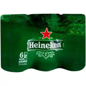 Heineken premium larger beer can 6 x 330ml