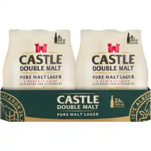 Shoprite Liquor Castle double malt pure malt lager 24 x 340ml offer