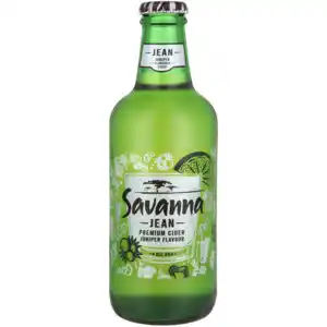 Shoprite Liquor Savanna jean juniper flavoured cider bottle 330ml offer