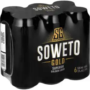 Shoprite Liquor Soweto gold cans 6 x 500ml offer