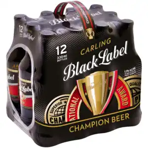 Shoprite Liquor Carling black label beer bottles 12 x 340ml offer