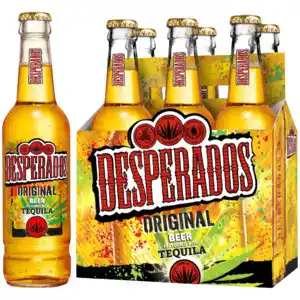 Desperados tequila beer bottles 6 x 330ml