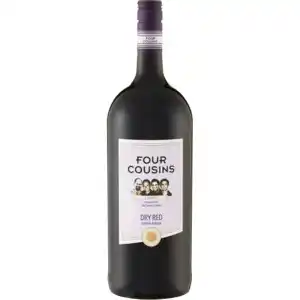Shoprite Liquor Four cousins dry red wine bottle 1.5l offer