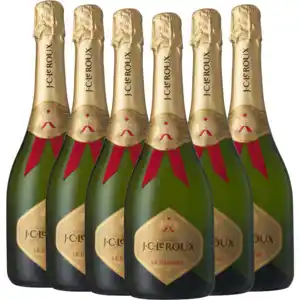 J.c. le roux le domaine premium sparkling white wine bottles 6 x 750ml