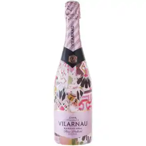 Vilarnau barcelona rosé delicat wine bottle 750ml