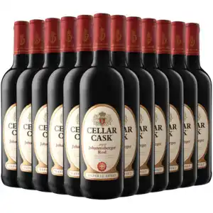 Shoprite Liquor Cellar cask select johannisberger red wine bottles 12 x 750ml offer