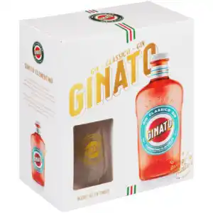 Shoprite Liquor Ginato classico gin 750ml & glass tumbler combo offer