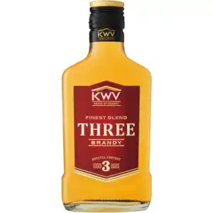 Shoprite Liquor Kwv three 3 year old brandy bottle 200ml offer