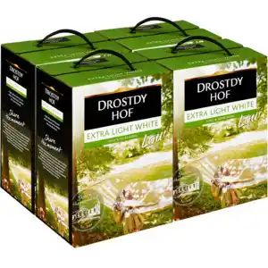 Shoprite Liquor Drostdy hof extra light white wine boxes 4 x 5l offer