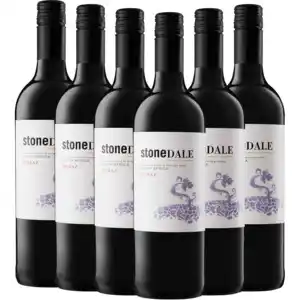 Stonedale shiraz wine bottle 6 x 750ml