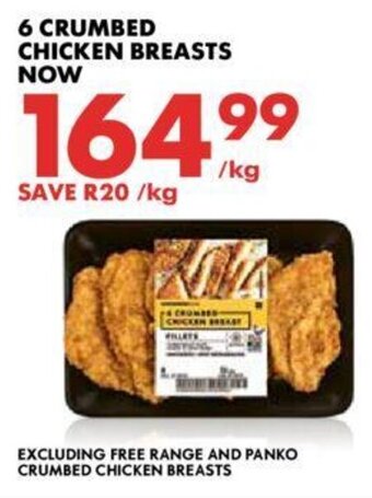 Woolworths 6 Crumbed Chicken Breasts offer