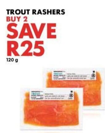 Woolworths Trout Rashers offer