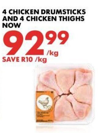 Woolworths 4 Chicken Drumsticks and 4 Chicken Thighs offer