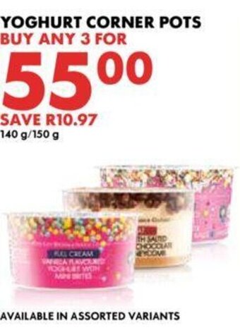 Yoghurt Corner Pots