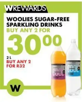 Woolworths Woolies Sugar-Free Sparkling Drinks offer