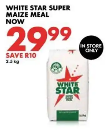 Woolworths White Star Super Maize Meal offer