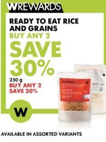 Woolworths Ready To Eat Rice and Grains offer