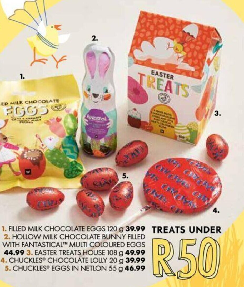 Filled Milk Chocolate Eggs 120g offer at Woolworths