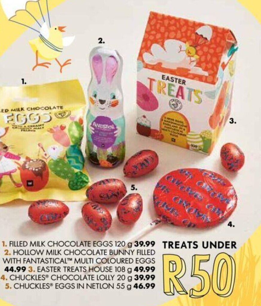 Filled Milk Chocolate Eggs 120g offer at Woolworths