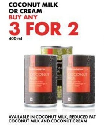 Woolworths Coconut Milk or Cream offer
