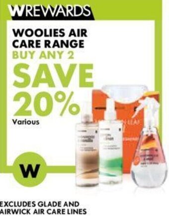 Woolworths Woolies Air Care Range offer