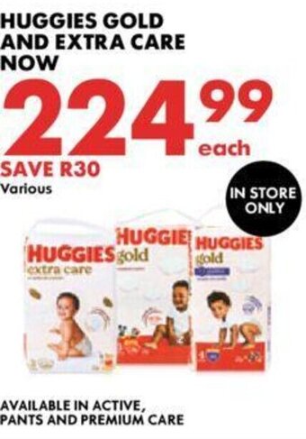 Woolworths Huggies Gold and Extra Care offer