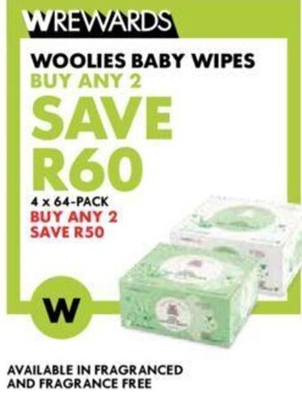 Woolworths Woolies Baby Wipes offer
