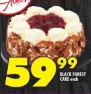 Shoprite Black Forest Cake offer