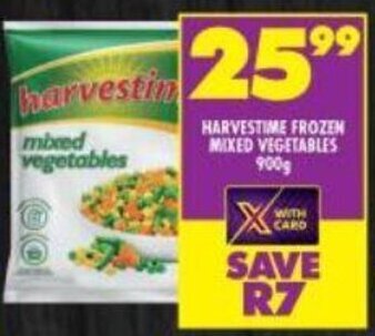 Shoprite Harvestime Frozen Mixed Vegetables 900g offer