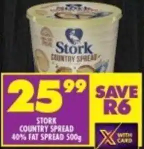 Stork Country Spread 40% Fat Spread 500g