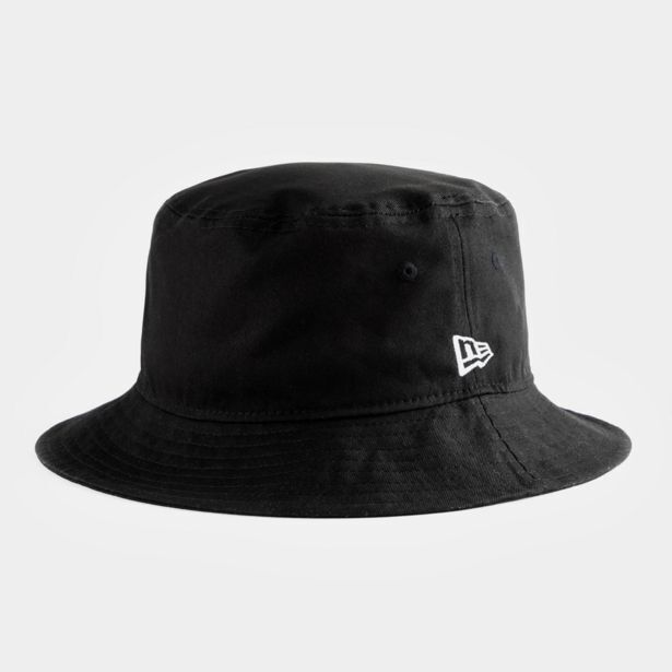 New era tapered black bucket hat offer at Sportscene