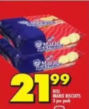 Shoprite Risi Marie Biscuits 3 per pack offer