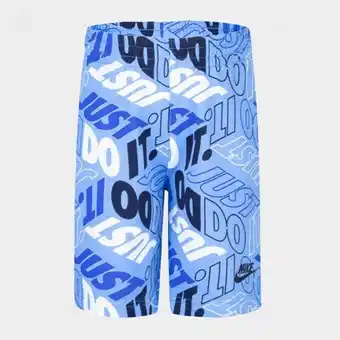 Totalsports Boys nike toddler blue just do it block shorts offer