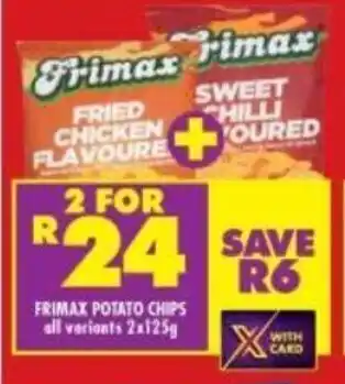 Shoprite Frimax Potato Chips 2x125g offer
