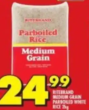Shoprite Ritebrand Medium Grain Parboiled White 2kg offer
