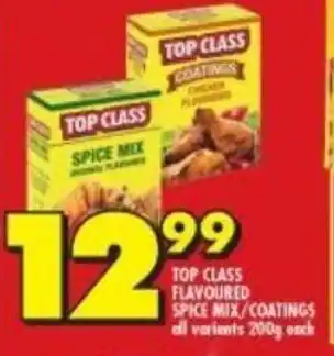 Shoprite Top Class Flavoured Spice Mix/Coatings 200g each offer