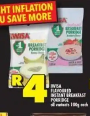 Shoprite Twisa Flavoured Instant Breakfast Porridge 100g each offer