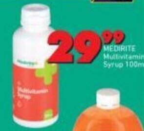 Shoprite Medirite Multivitamin Syrup 100ml offer