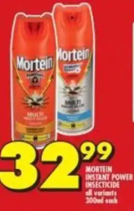 Shoprite Mortein Instant Power Insecticide 300ml each offer