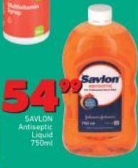 Shoprite Savlon Antiseptic Liquid 750ml offer