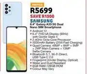 OK Furniture Samsung galaxy 6.4" a33 5g dual nano sim smartphone offer