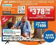OK Furniture Hisense 55" (140cm) 4k smart led tv 55a6h offer