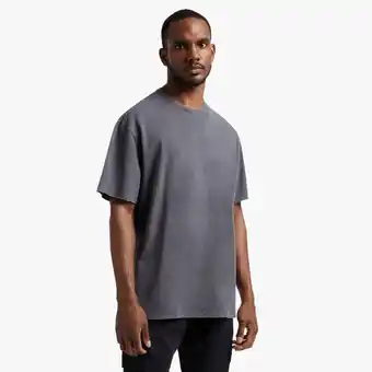Markham Rj charcoal boxy knit fleece t-shirt offer