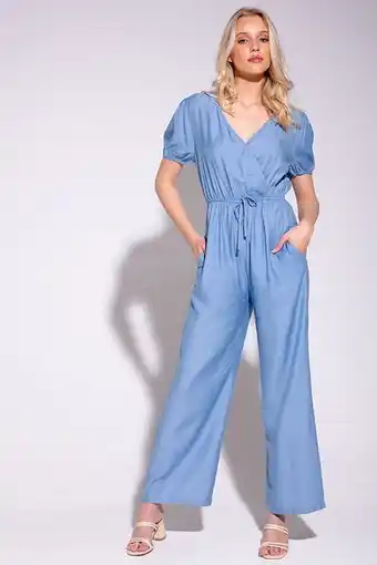V-neck jumpsuit