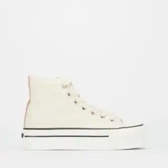 Zando Soviet l viper hi platform sneaker off white/coral offer